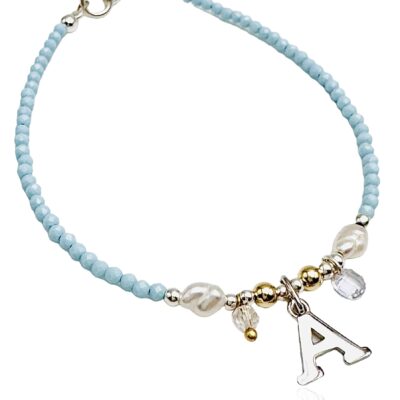 Pulsera Brezze Azul Pulsera inicial Azul